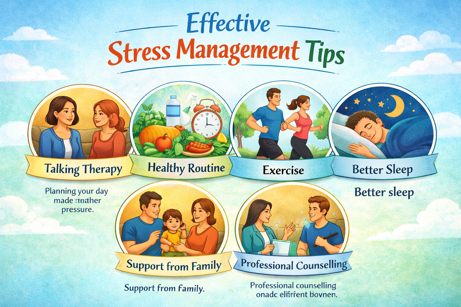 five stress management techniques